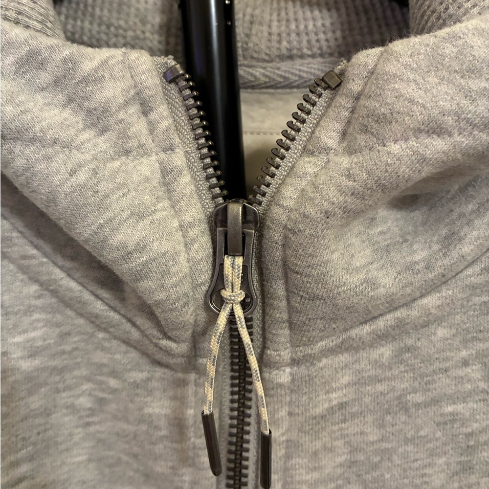 VUORI NWOT “Seaside” Heather Gray Heavyweight Full-Zip Hoodie Organic Cotton S - Picture 6 of 12